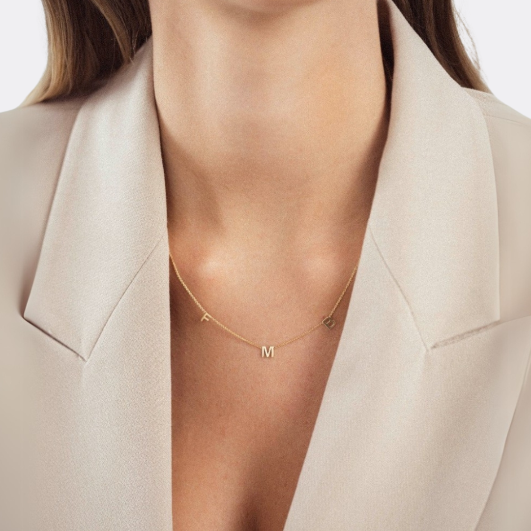 Custom Initial Charms Necklace