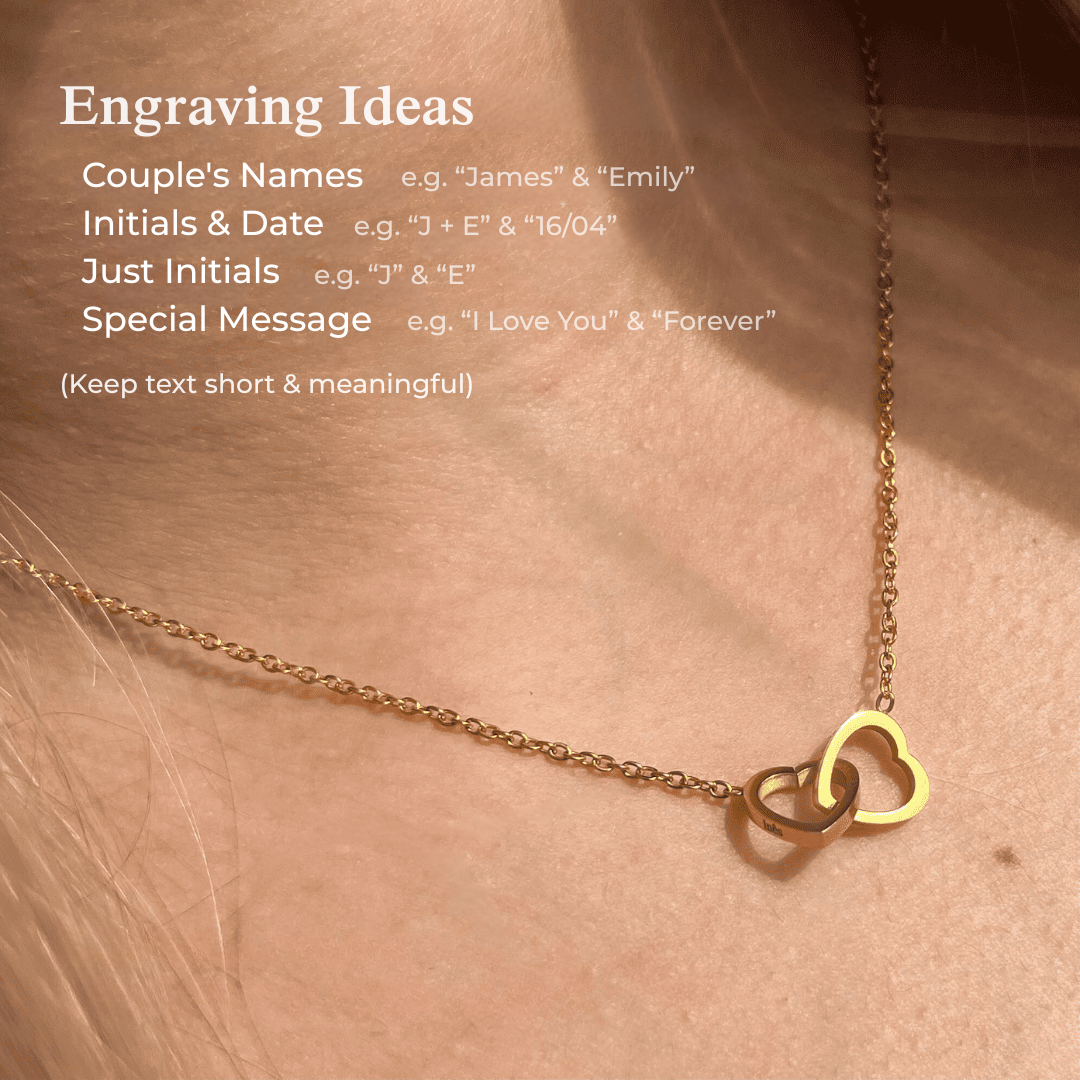 Eternal Rose & Personalized Heart Necklace